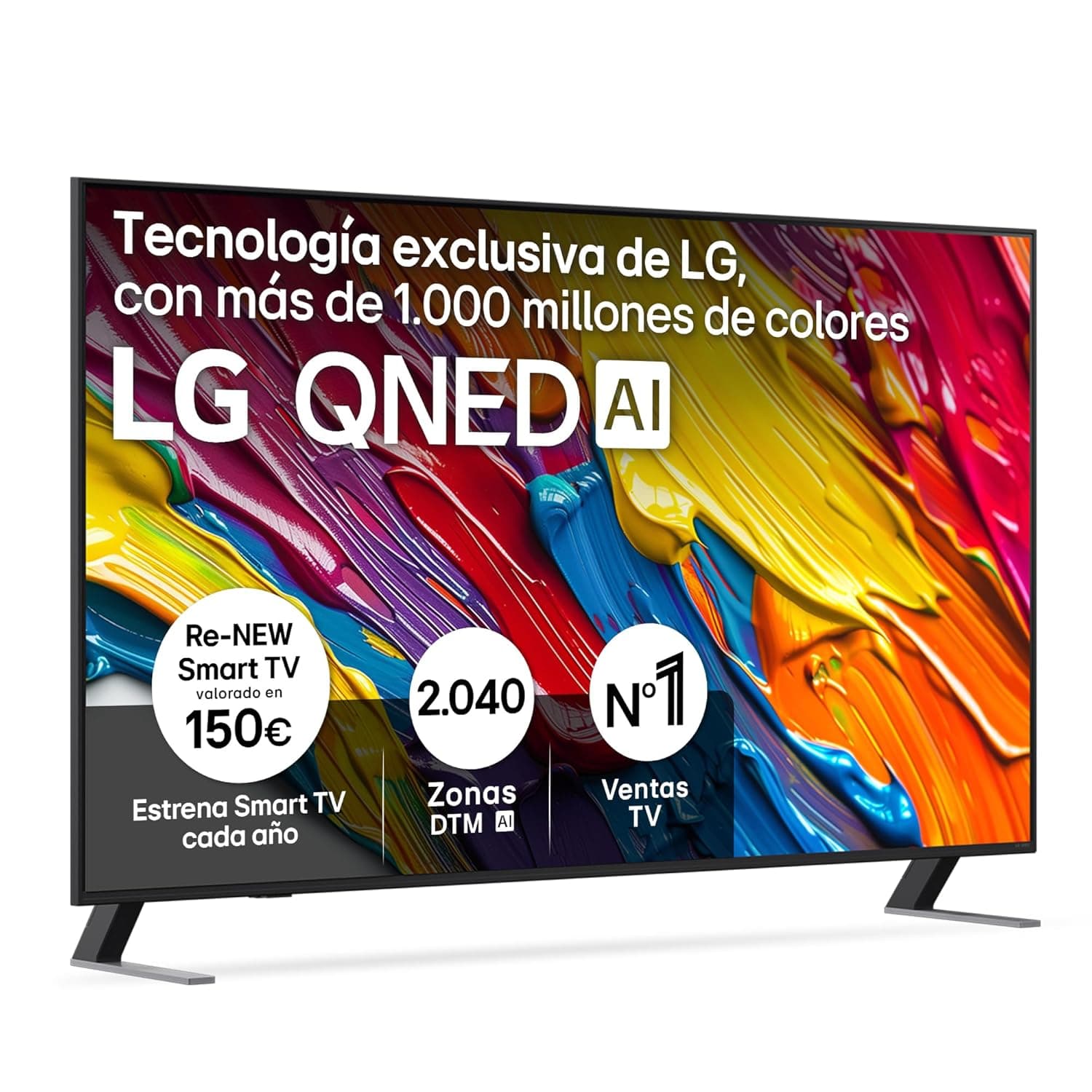 LG 65QNED84A6C - TV 65", QNED 4K, Smart TV, WebOS 25, Super Upscaling, Dolby Vision y Atmos, Alexa/Google Assistant, Negro